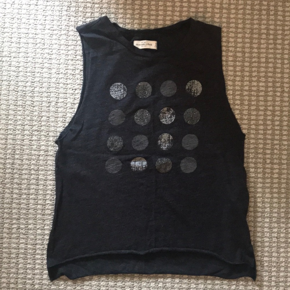 Abercrombie&Fitch Gray Muscle Tank, sparkly design